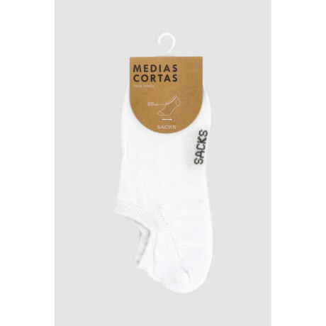 Medias cortas superescotada Blanco