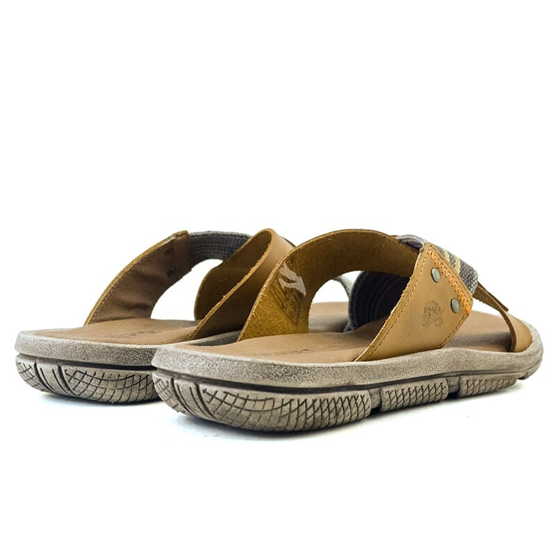 Sandalias Country Tiras Cruzadas de Hombre - 8301 Ambar