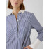 LS STRIPE POPOVER MINI SHIRTDRESS BLUE STRIPE