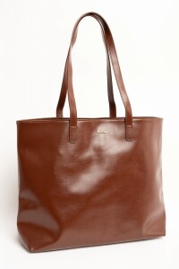 Travel Bag Cuero Vegano Chocolate