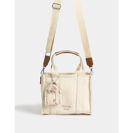 Cartera City Canvas Blanco Crudo