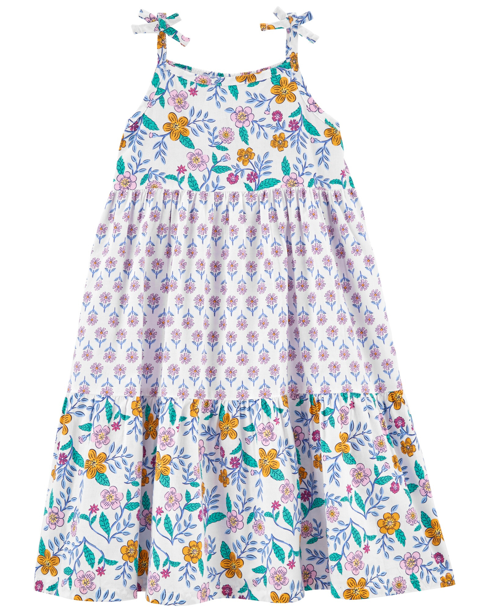 Vestido con Tirantes Diseño Floral 0