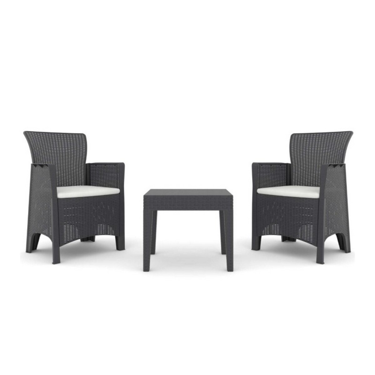 SET 3 PIEZAS EXTERIOR TROYA BALCONY ANTHRACITE 