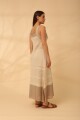 VESTIDO LAVANDA SS24 Crudo Y Beig