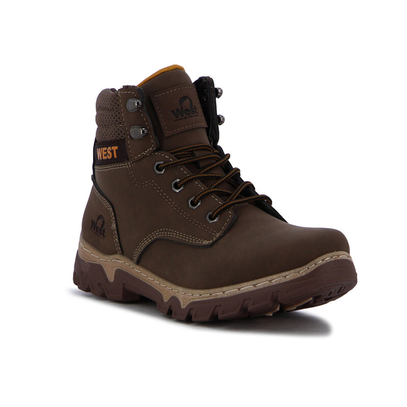 West Bota Gibraltar De Dama Acordonada - Marron Marron