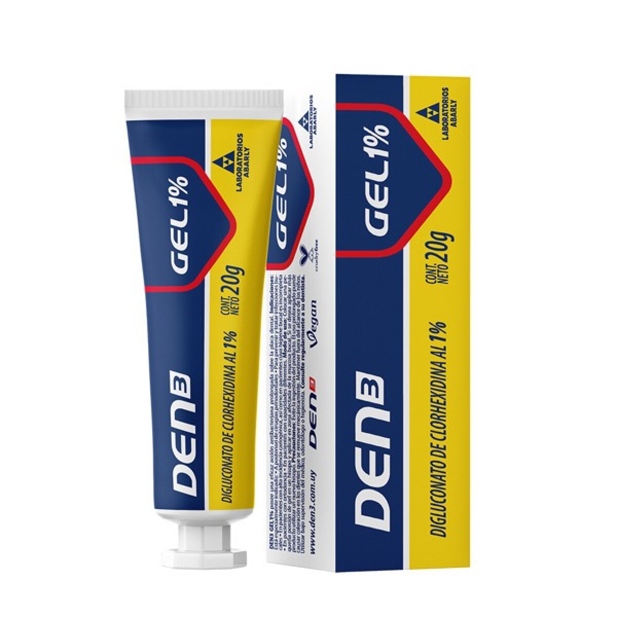 Gel Den3 Clorhexidina 1% 20 G 