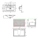Mueble Baño En Mdf Laqueado 61X39.5X38Cm Beige Mate C/Bacha Loza GAMAS DE BEIGE