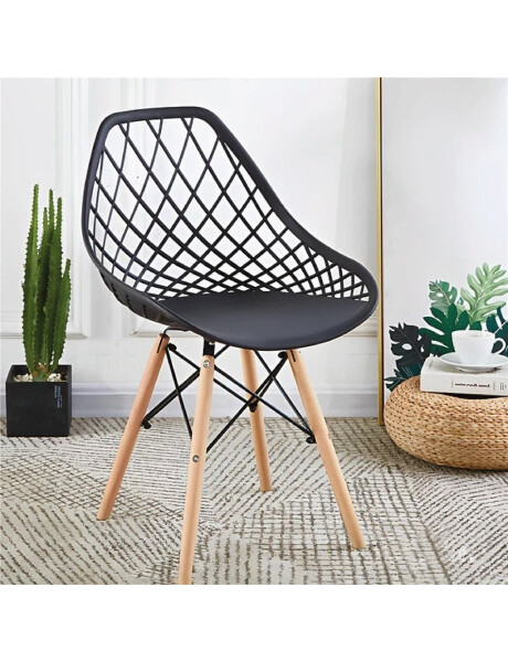 SILLA KAILA PP Y MADERA NEGRO SILLA KAILA PP Y MADERA NEGRO