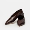 Ballerina Berta En Cuero Snake Print Marron