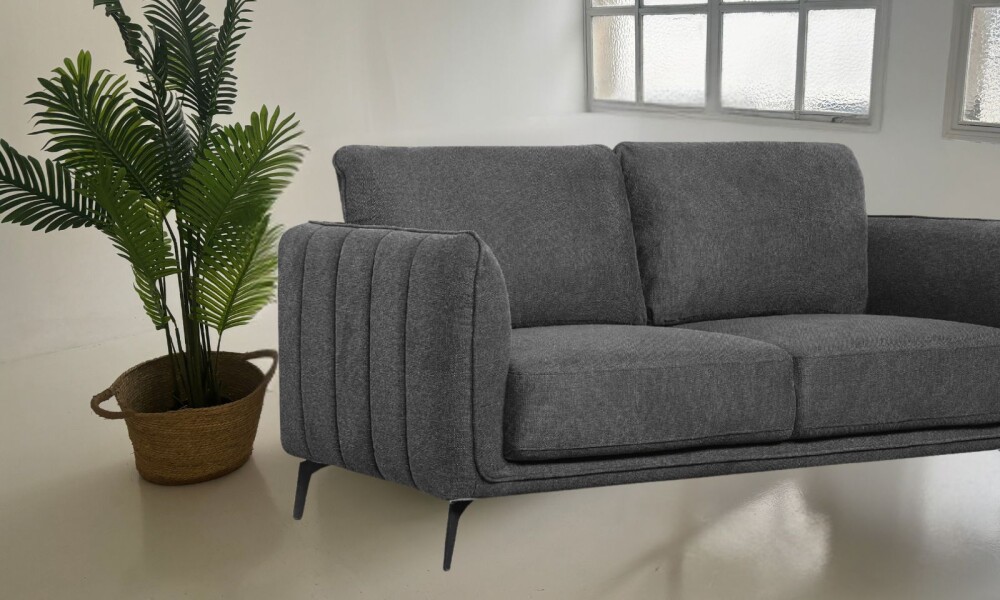 Sofa 3 cps ALPHA Gris oscuro