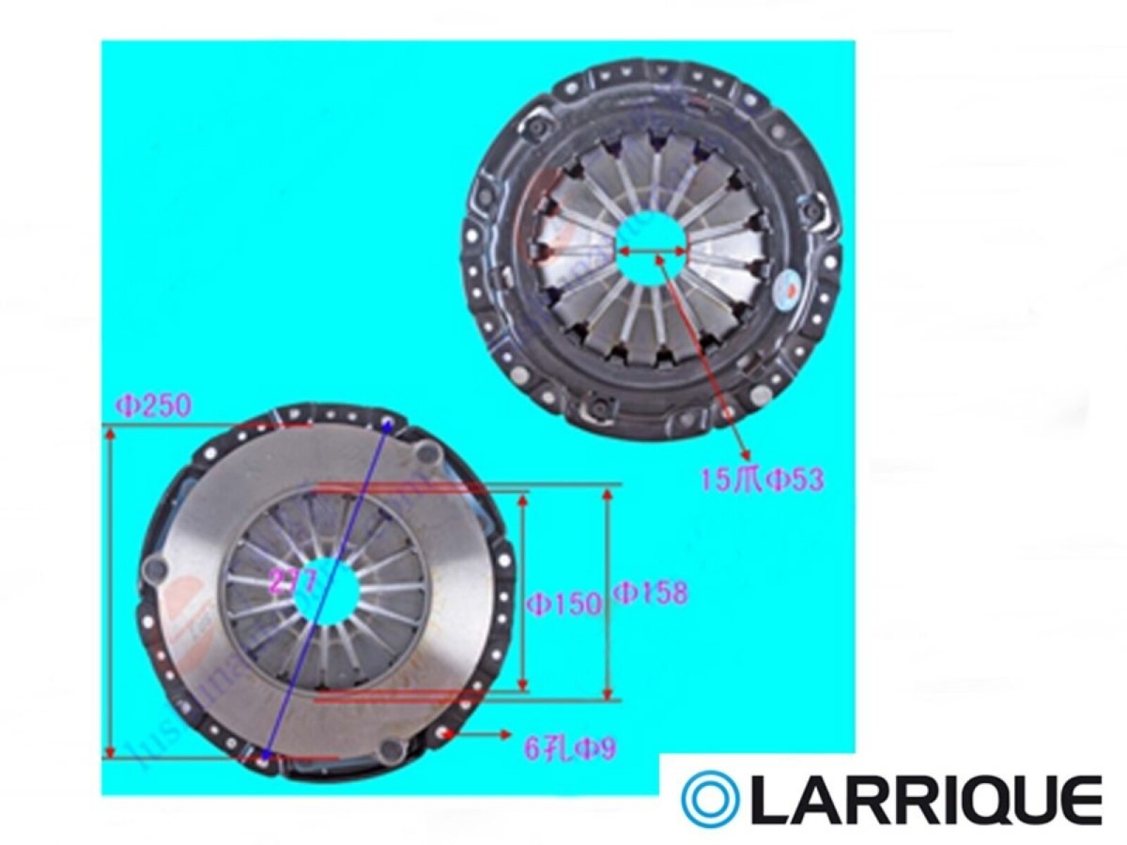 Placa Embrague Jac-Camion Liviano/JMC Camion/Chev Camion/ Foton Ø250 Est.24 