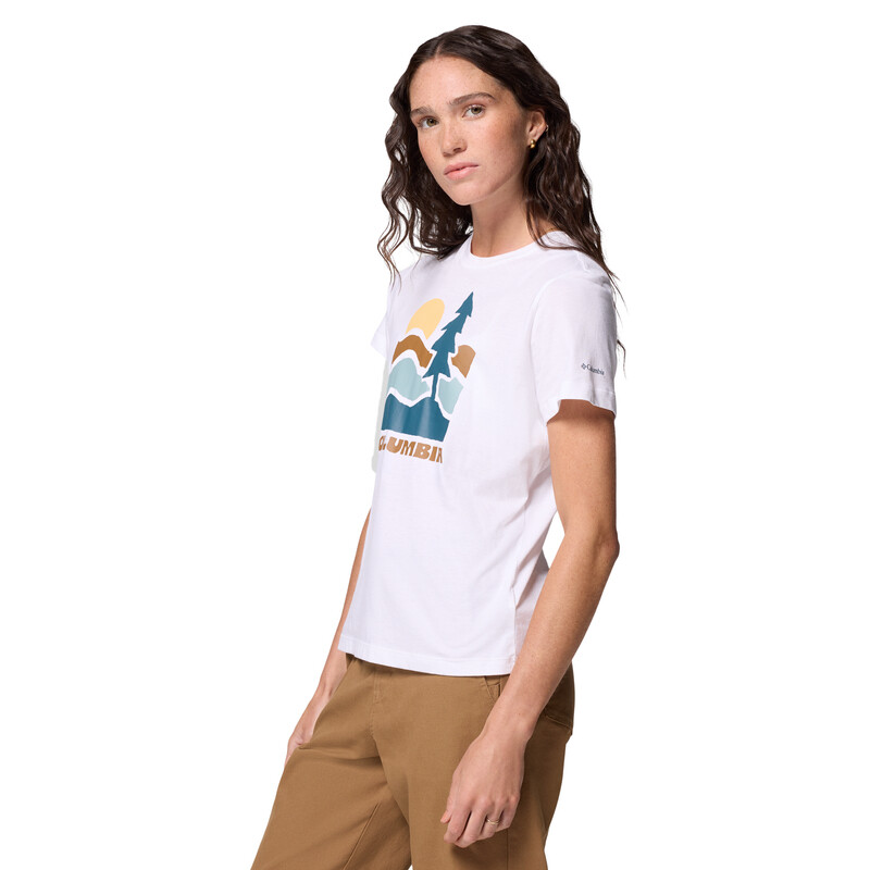 Remera Ruby Springs Mujer White, Get Hiked