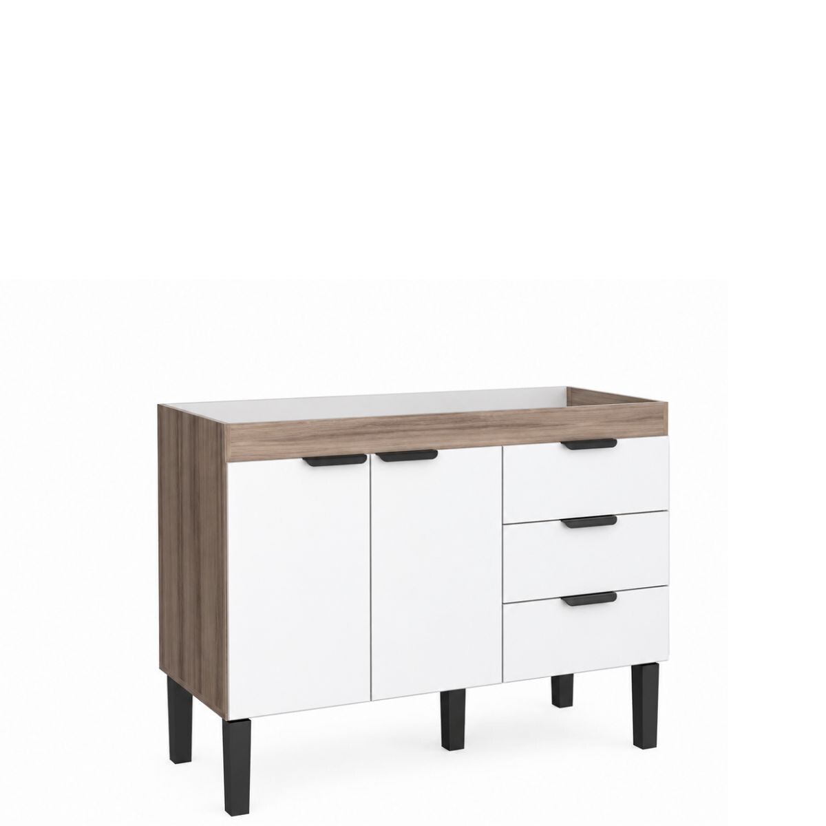 Mueble Bajo Mesada Cocina Flamingo 120cm Blanco Cozimax 