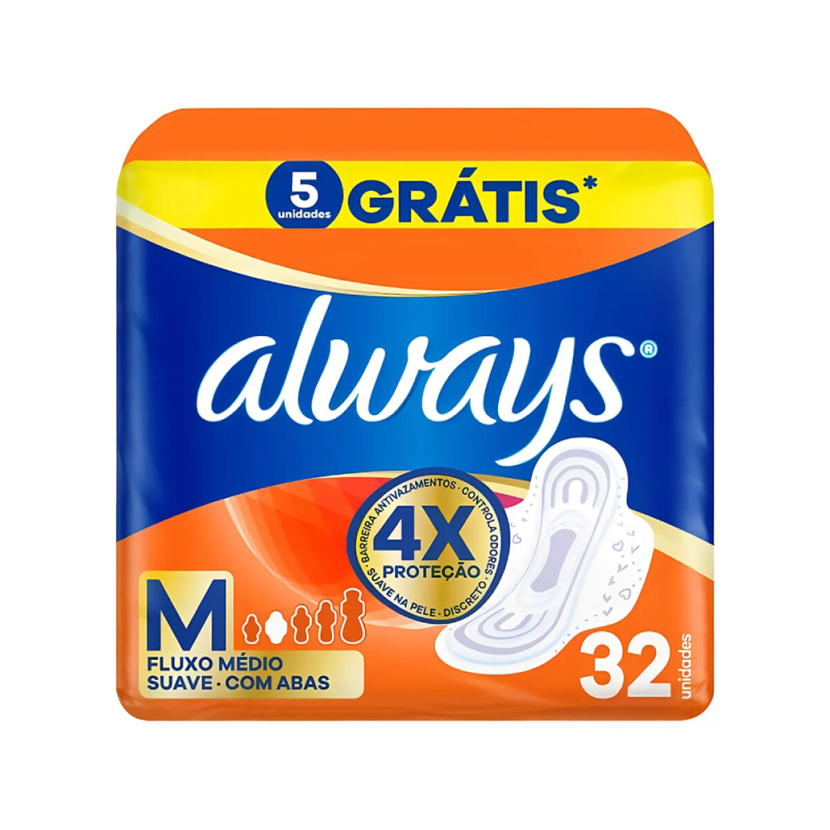 Toallitas Femeninas Always Toalla Mai Diurna Talla M 32 Unidades 