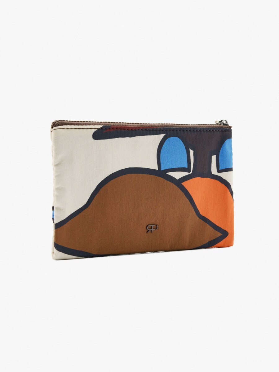 Bolsa Multiusos Estampada De Nylon multicolor