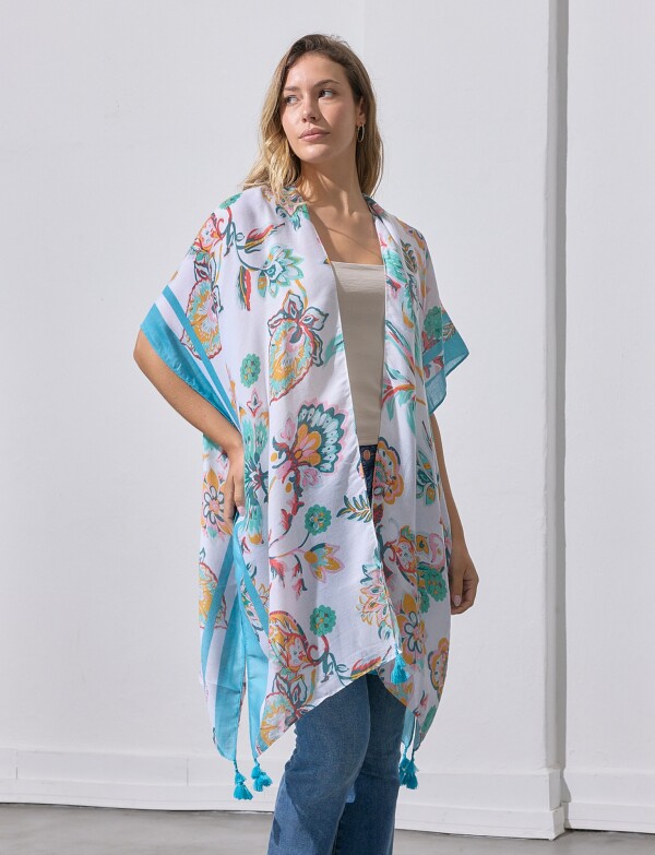 Kimono Print BLANCO/MULTI