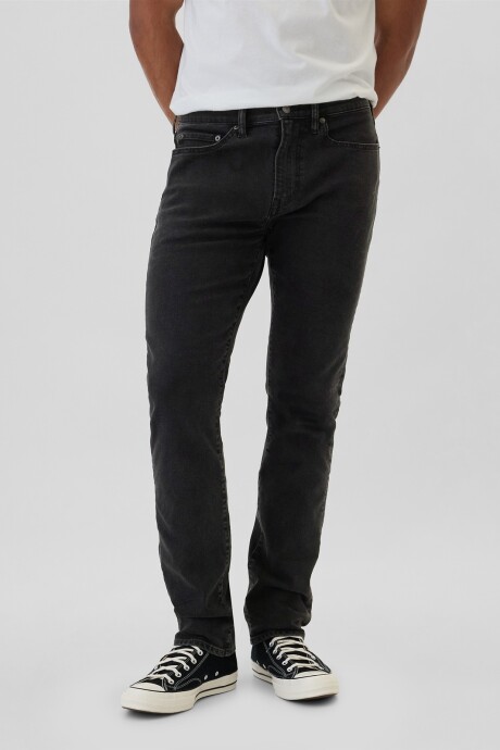Jean Slim Hombre Black Wash