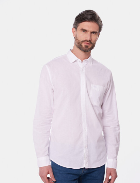 CAMISA DE LINO Blanco