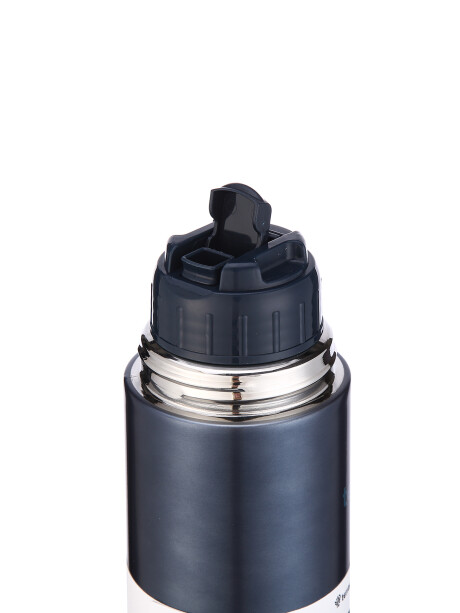 Termo Bala 750ML Metalizado Azul Metalizado