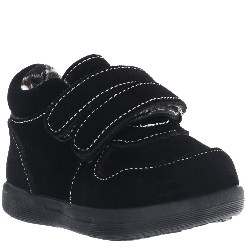 Zapatos de Niño Croco Kids Zapato TEO con doble velcro Negro