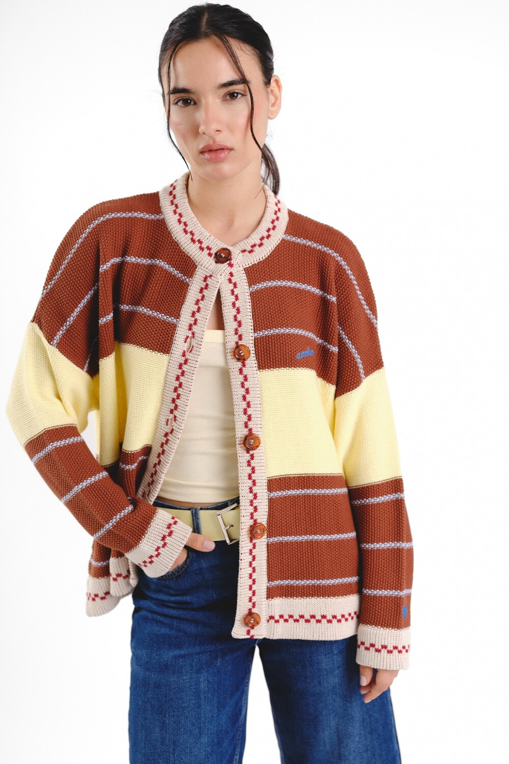 Cardigan Glory SS27 PRE ORDER Chocolate