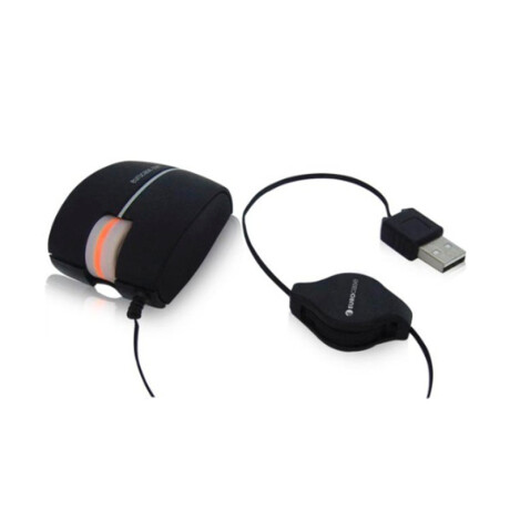 Mini Mouse Eurocase conexion USB Cable retrátil Mini Mouse Eurocase conexion USB Cable retrátil