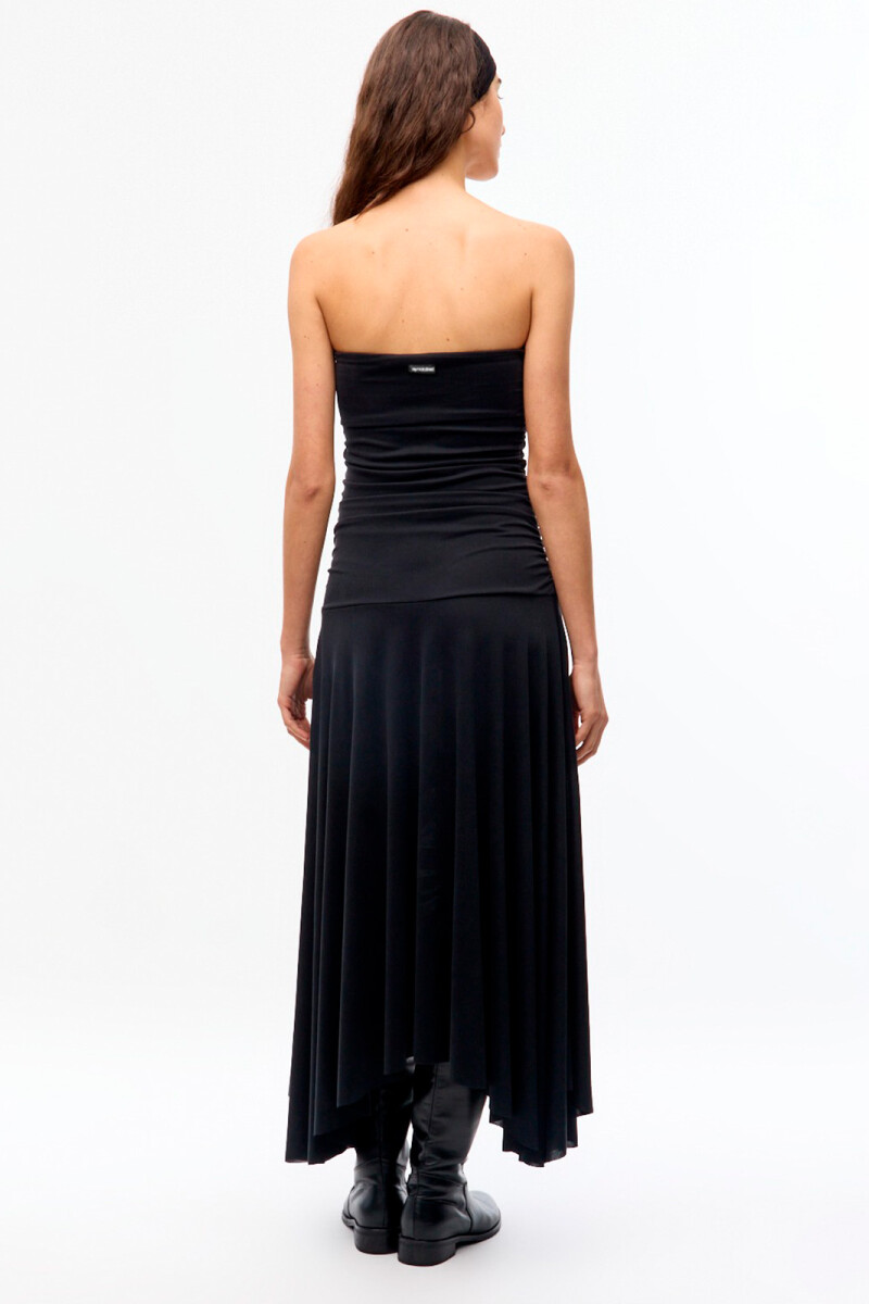 VESTIDO STRAPLESS AGNES Negro