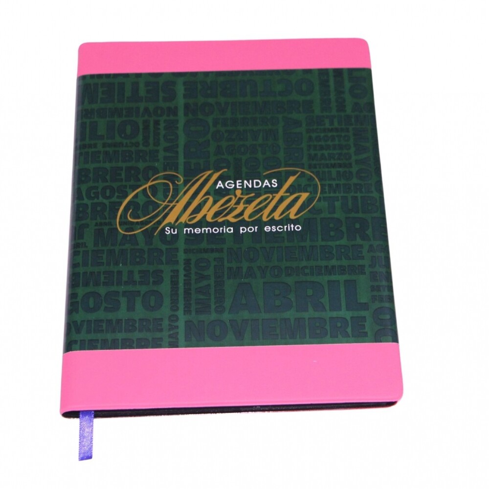 AGENDA ABEZETA 200 CLASICA DEL AÑO TAPA FUNDA COLOR FUCSIA