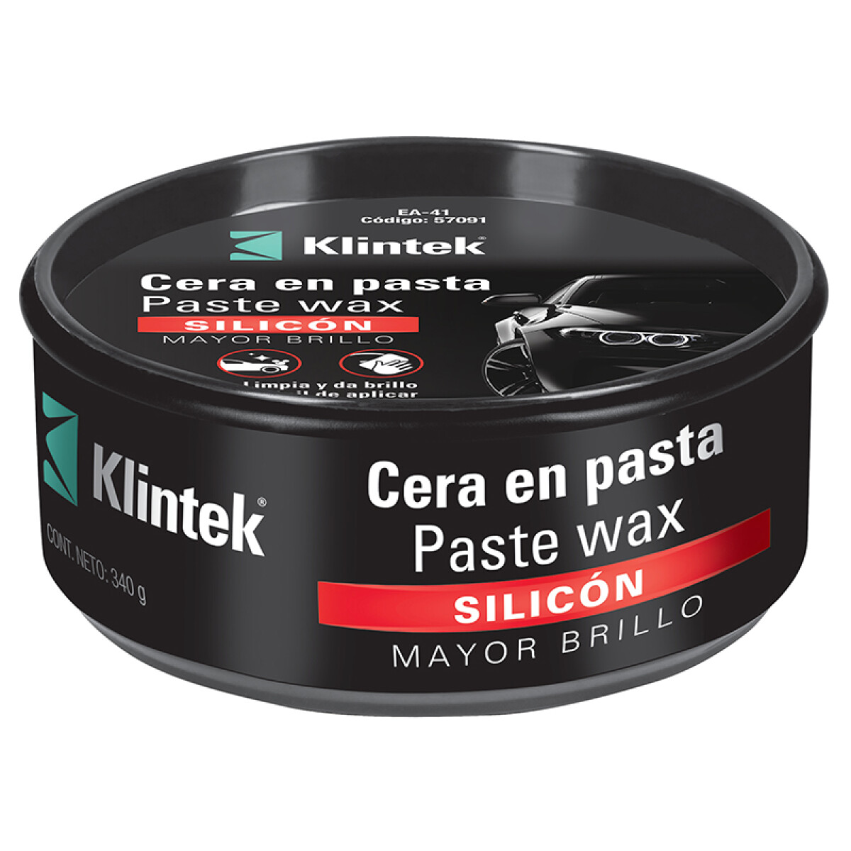 CERA EN PASTA C/SILIC.EXT.BRILLO+PROT.UV 340G KLINTEK EA-41 - N/a 