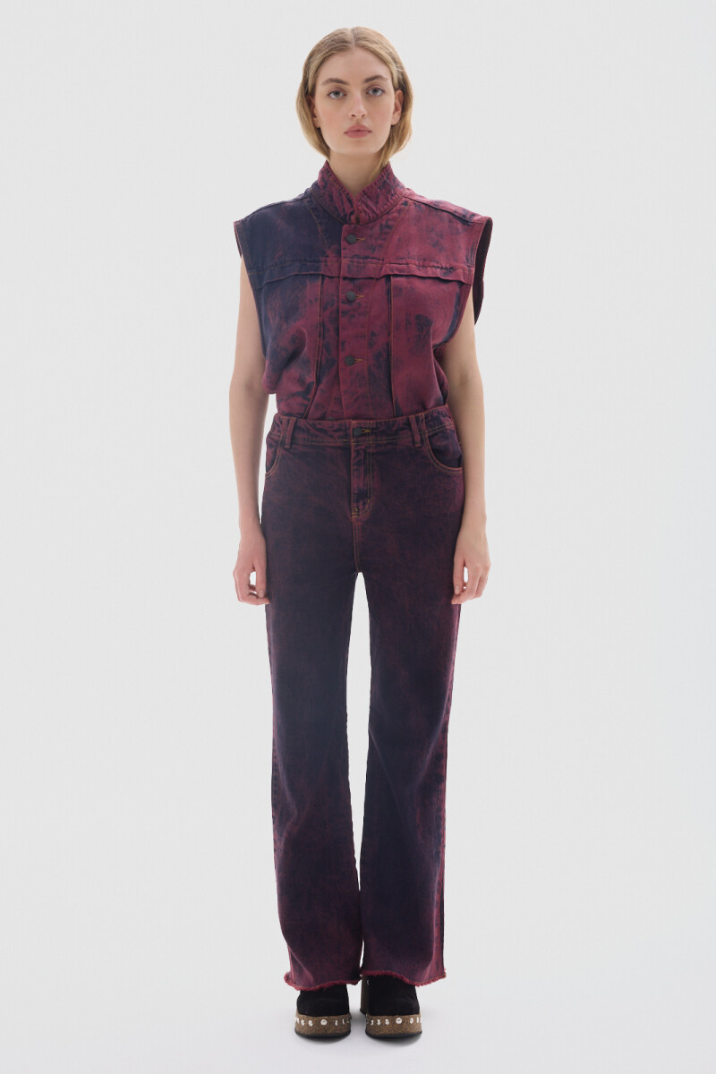 Jean Vaquero Washed Bordeaux