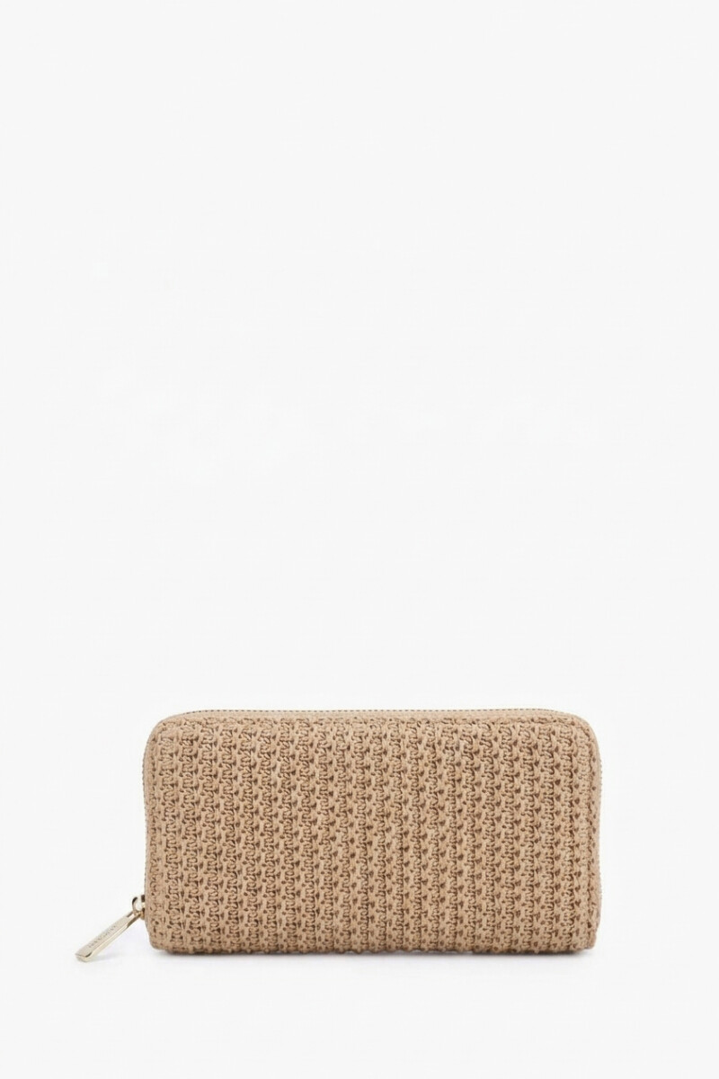 Billetera rafia chocolate