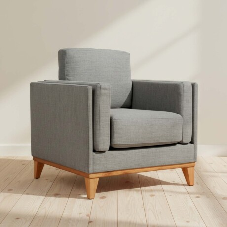 BUTACA TELA-Y-MADERA GRIS LUXOR PREMIUM GRIS OSC