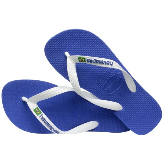 Ojotas Havaianas Brasil Logo Azul