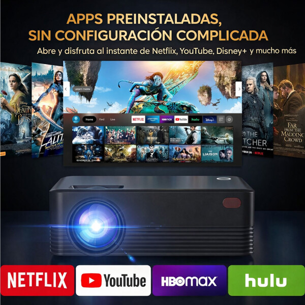 Proyector H5 Led Wifi Bluetooth Control Hdmi PROYECTOR H5 LED WIFI BT