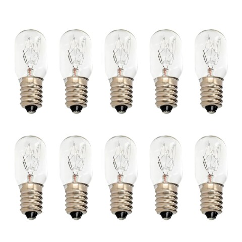 Lámparas E14 15W Luz Cálida Pack x10 Vidrio Resistente Lámparas E14 15W Luz Cálida Pack x10 Vidrio Resistente