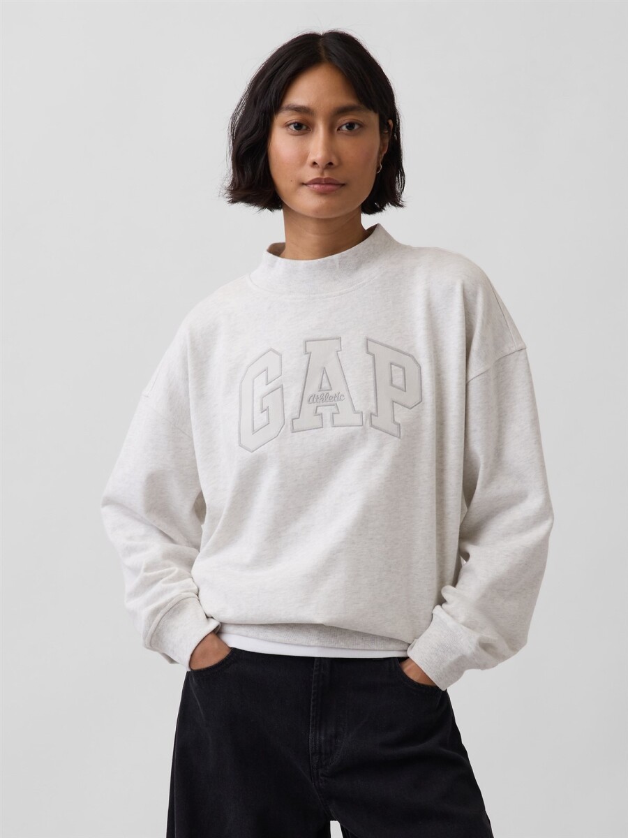 Buzo Deportivo Sin Flepa Mujer - Pale Grey Heather Bc01 