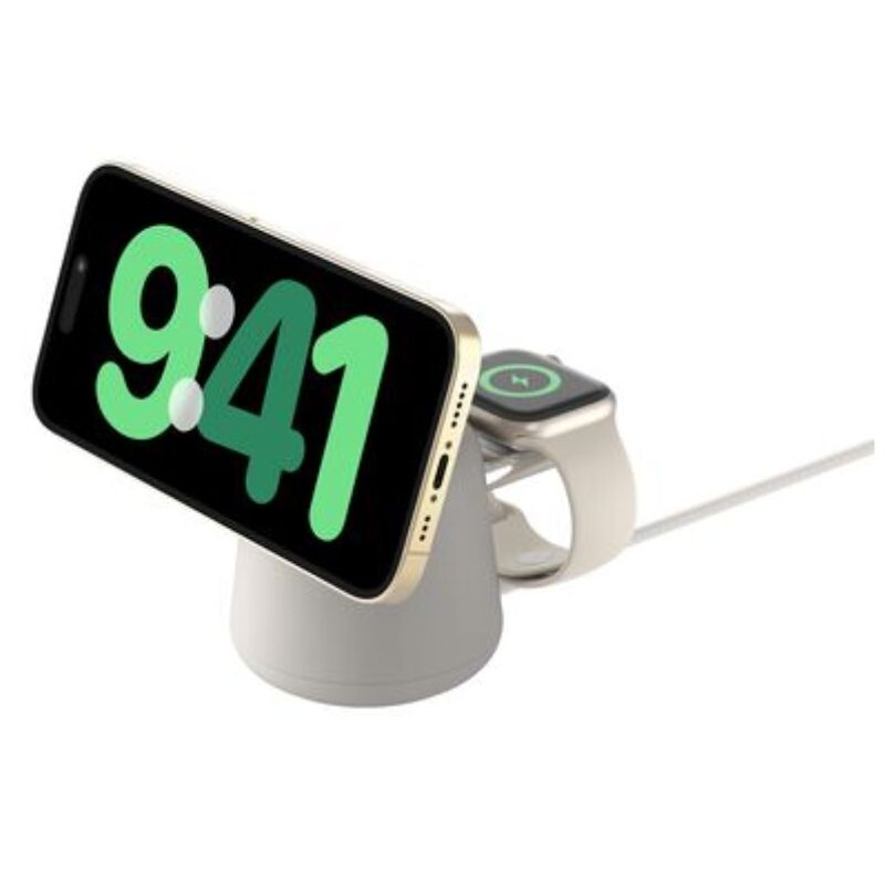 Cargador Inalambrico Belkin 2-1 Stand 15W White MagSafe WIZ020VFH37 Cargador Inalambrico Belkin 2-1 Stand 15W White MagSafe WIZ020VFH37