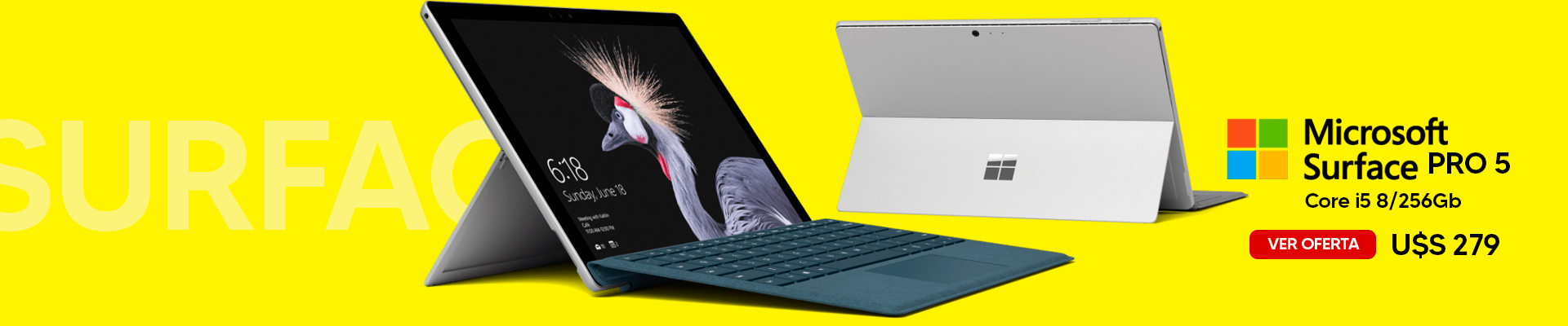 ¡Oferta Microsoft Surface Pro 5 en DIMM, al mejor precio!