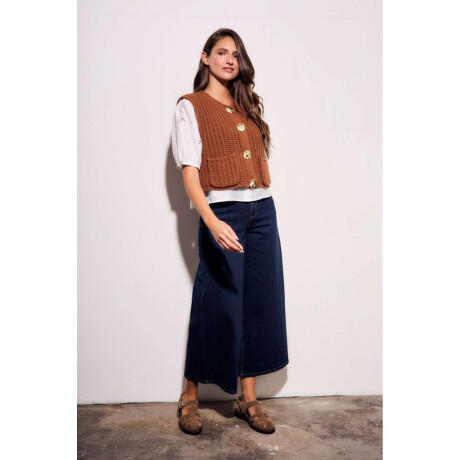 Chaleco Tejido Chocolate