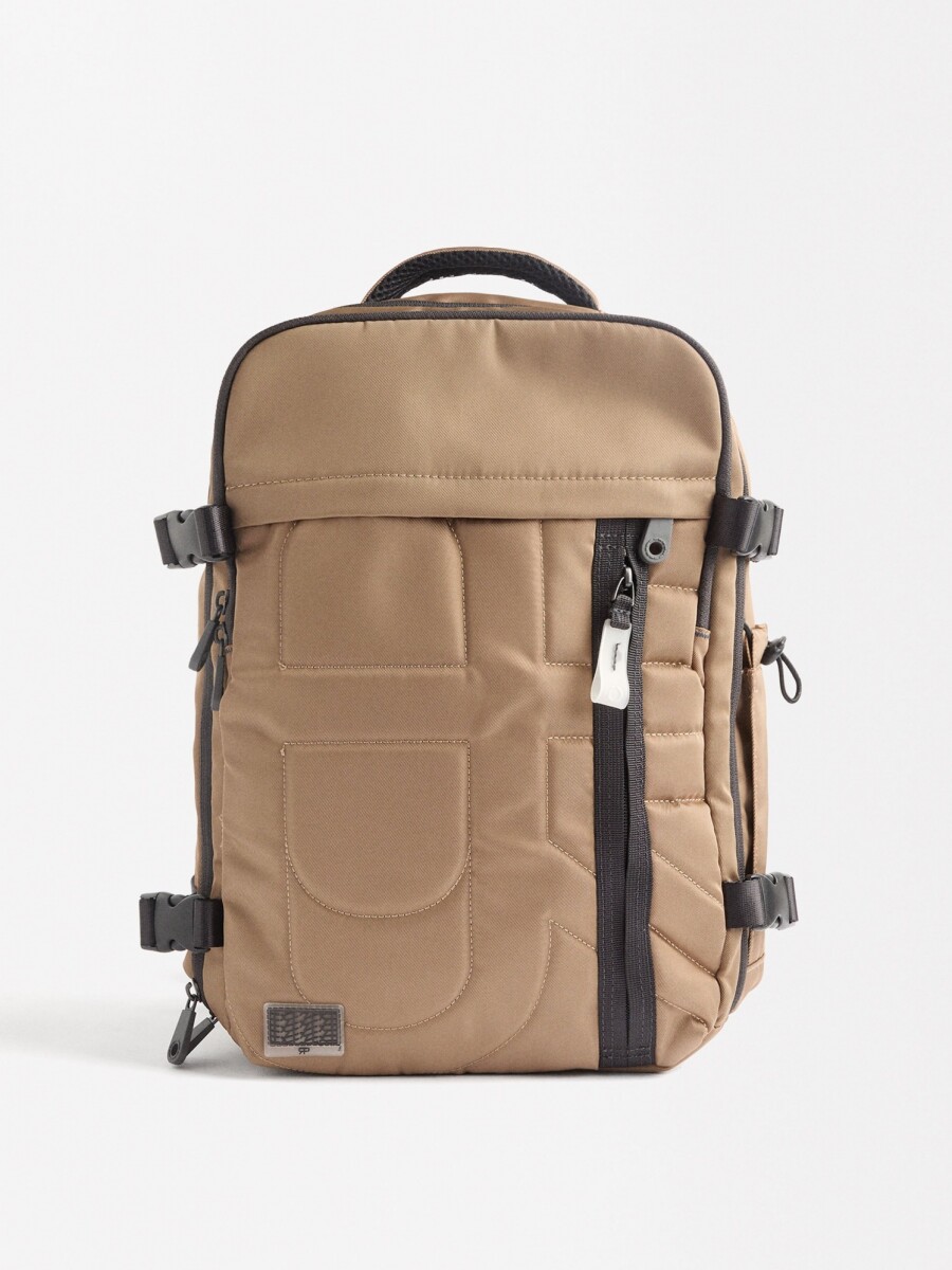 Mochila De Cabina De Nylon taupe