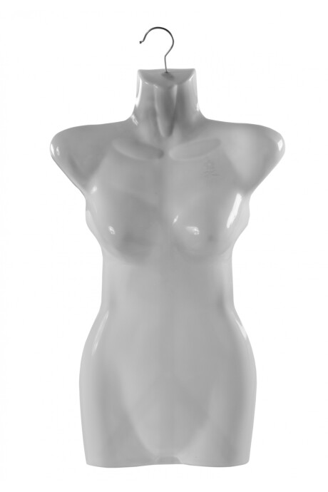 Maniquí Femenino De Torso Plástico Con Percha - Blanco Maniquí Femenino De Torso Plástico Con Percha - Blanco
