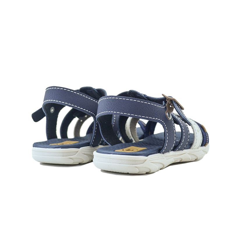 Sandalias Molekinho Tiras Combinadas de Niños - 2135.657-163 Marino-blanco