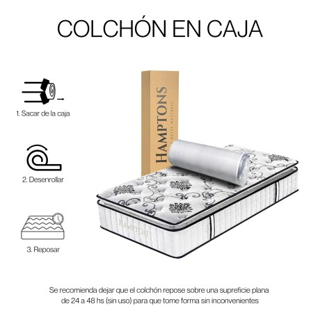 Colchon de resortes 1 plaza Hamptons Bronze 80x185 Colchon de resortes 1 plaza Hamptons Bronze 80x185