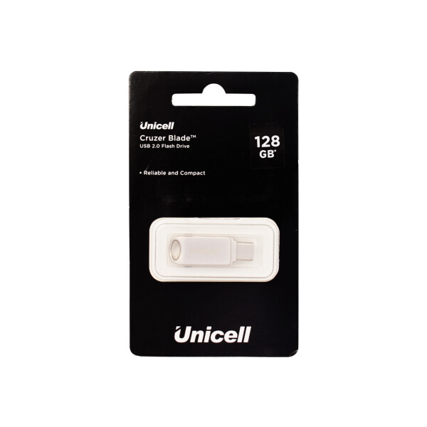 Pendrive USB-C Unicell Cruzer Blade 2.0 128 GB Pendrive Usb-c Unicell Cruzer Blade 2.0 128 Gb