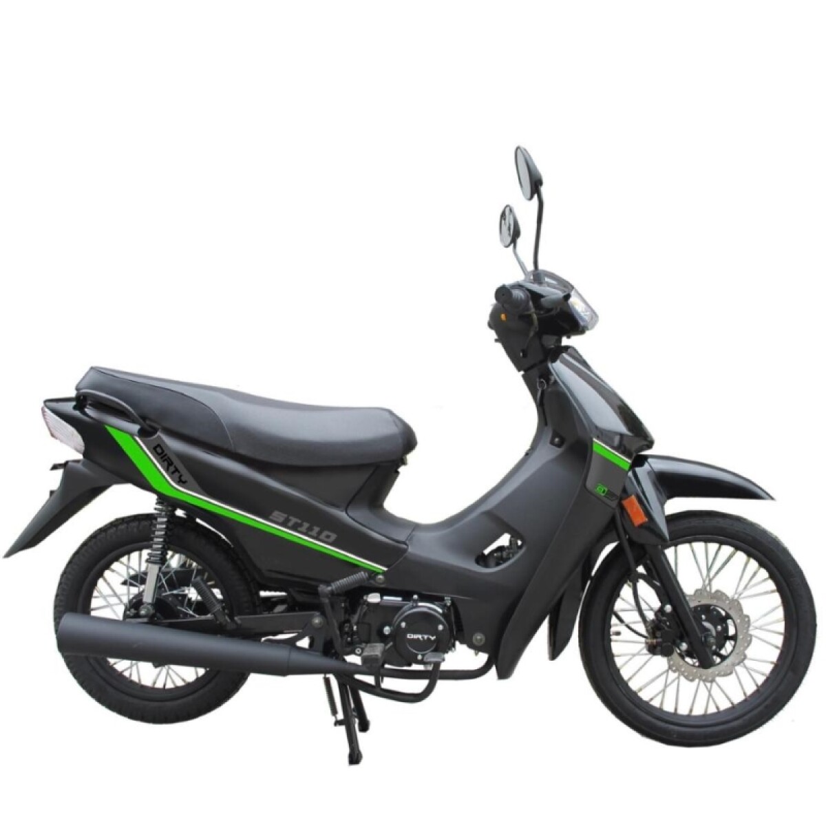 Moto Dirty St 110cc Pollerita - Negro 