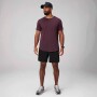 Polo Manga Corta The 24-7 Tee Curved Hem Hombre Oxblood