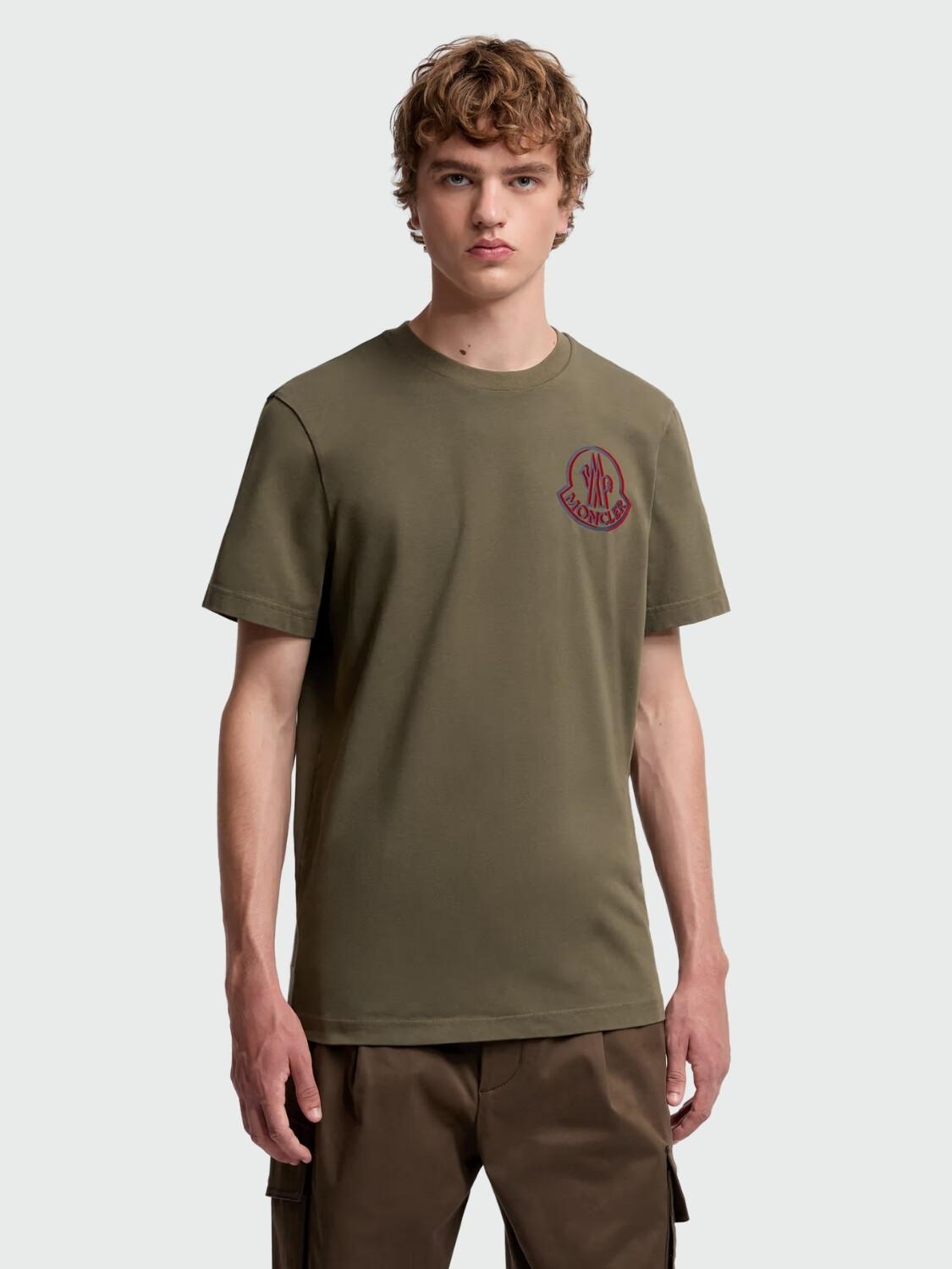MONCLER - CAMISETA DE ALGODÓN CON LOGOTIPO Alta Automática