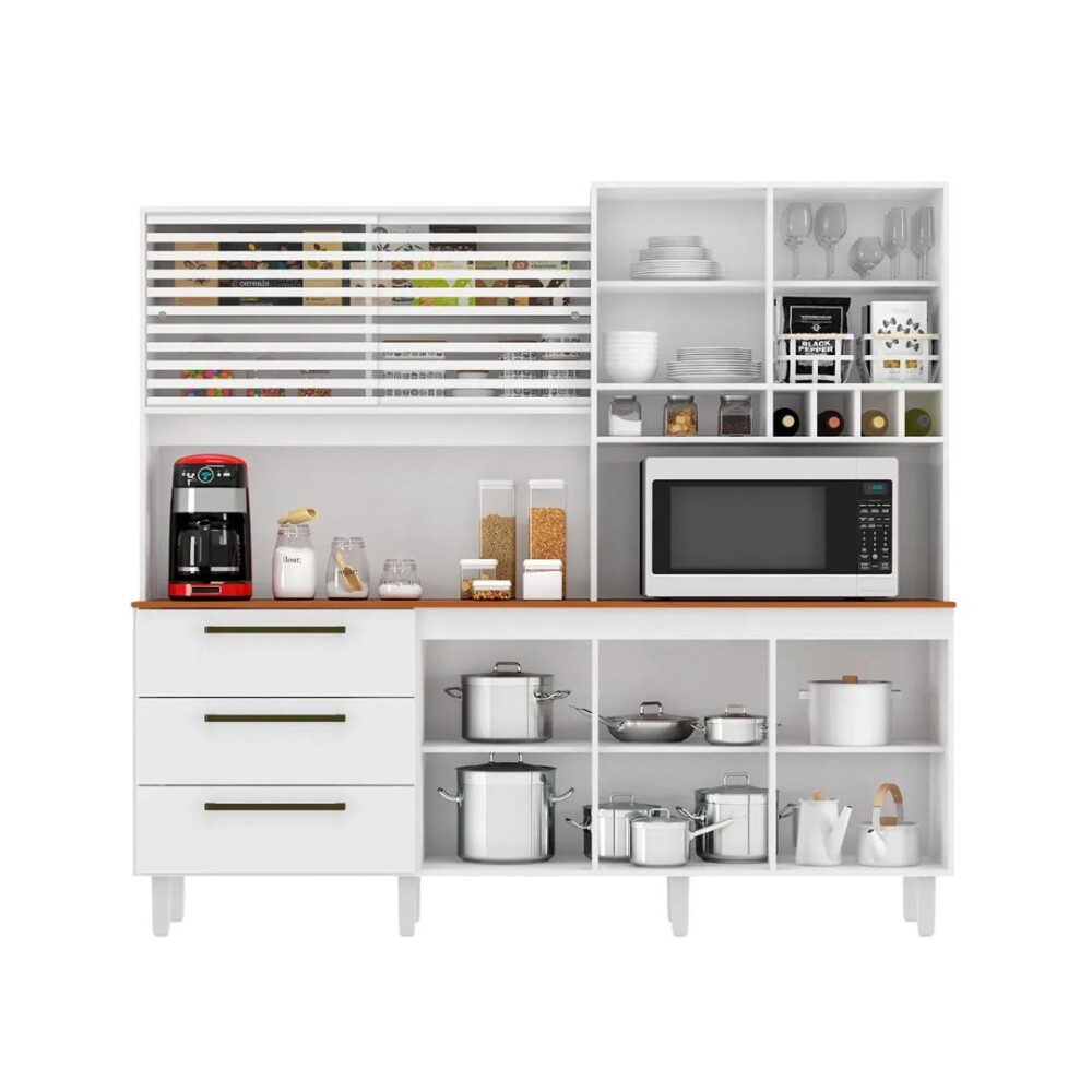 Kit de Cocina Mega - 6 Puertas 3 Cajones Blanco
