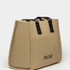 Cartera de mano Flight en nylon Taupe