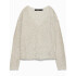 VMLEILANI NEW LS V-NECK PULLOVER REP Pumice Stone